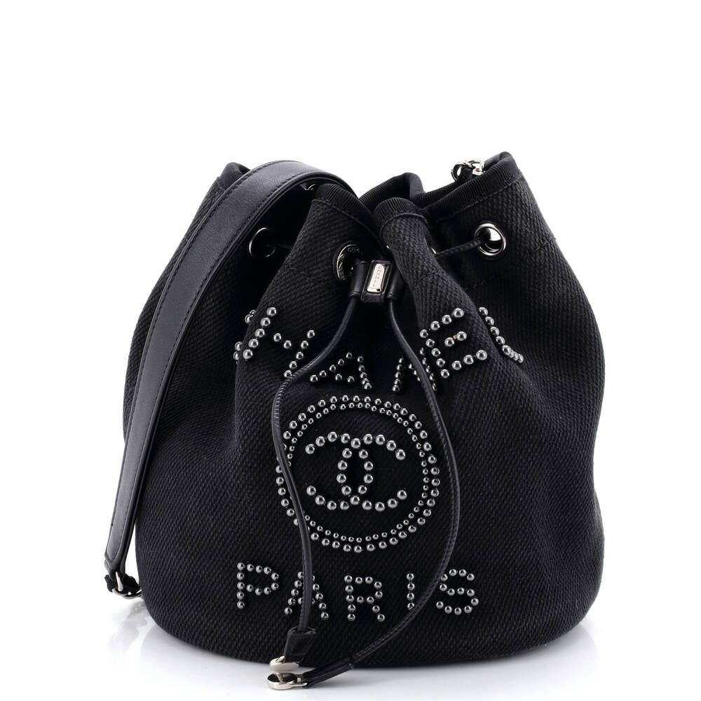 Chanel Deauville Drawstring Bucket Bag #223617C31B